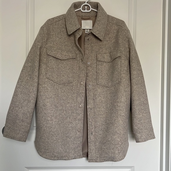 H&M Shacket (light beige melange) - Picture 6 of 8